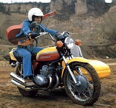 Jiro on his motorcycle