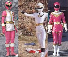 Phoenix Ranger, Ninja White, Oh Pink